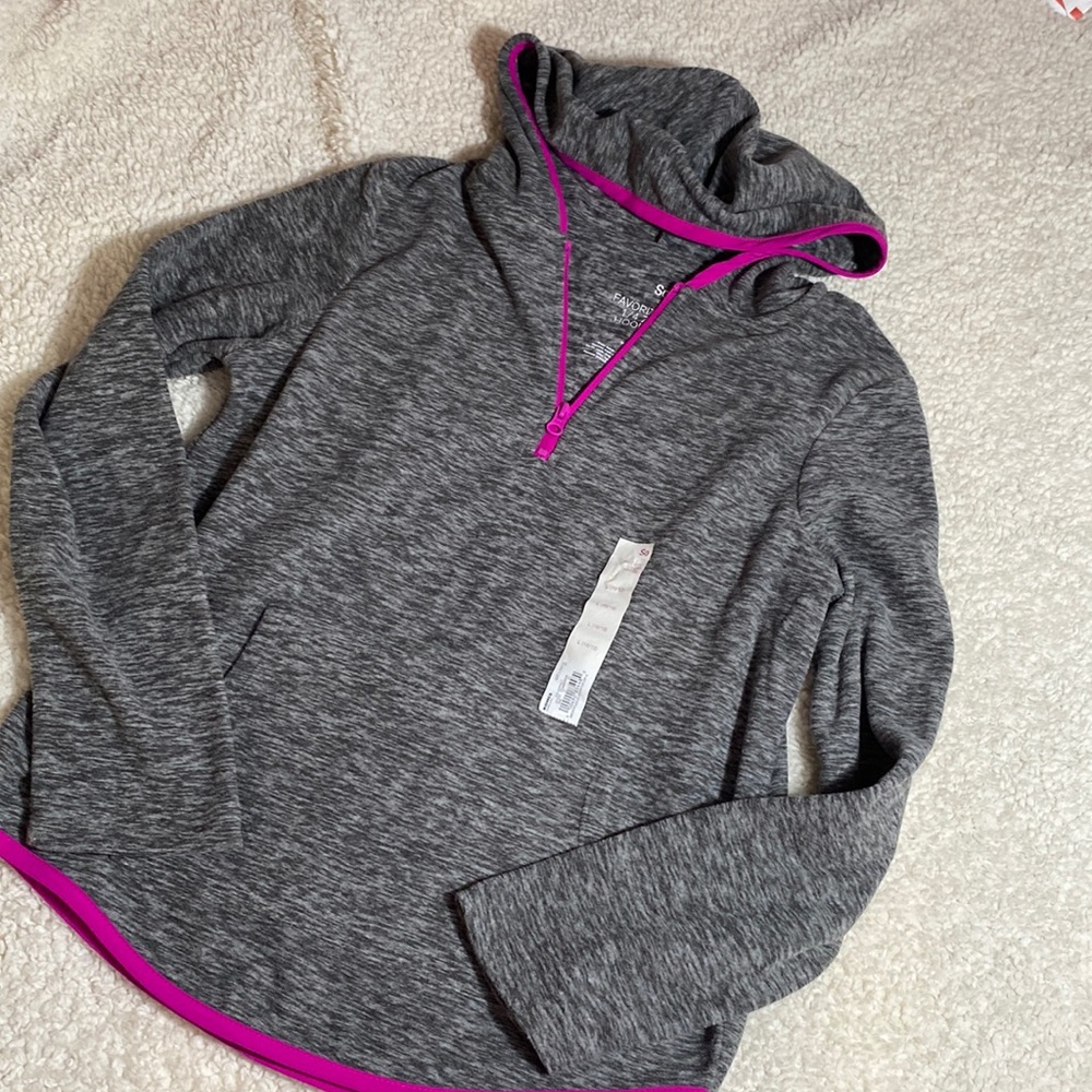 🆕 NWT Girls 1/4 Zip Hoodie